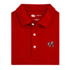 Onward Reserve | UGA Standing Bulldog Solid Performance Polo in Red