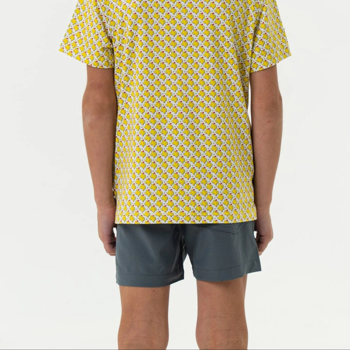 Burlebo | Youth Everyday Shorts in River Rock Grey with Classic Deer Camo Pocket