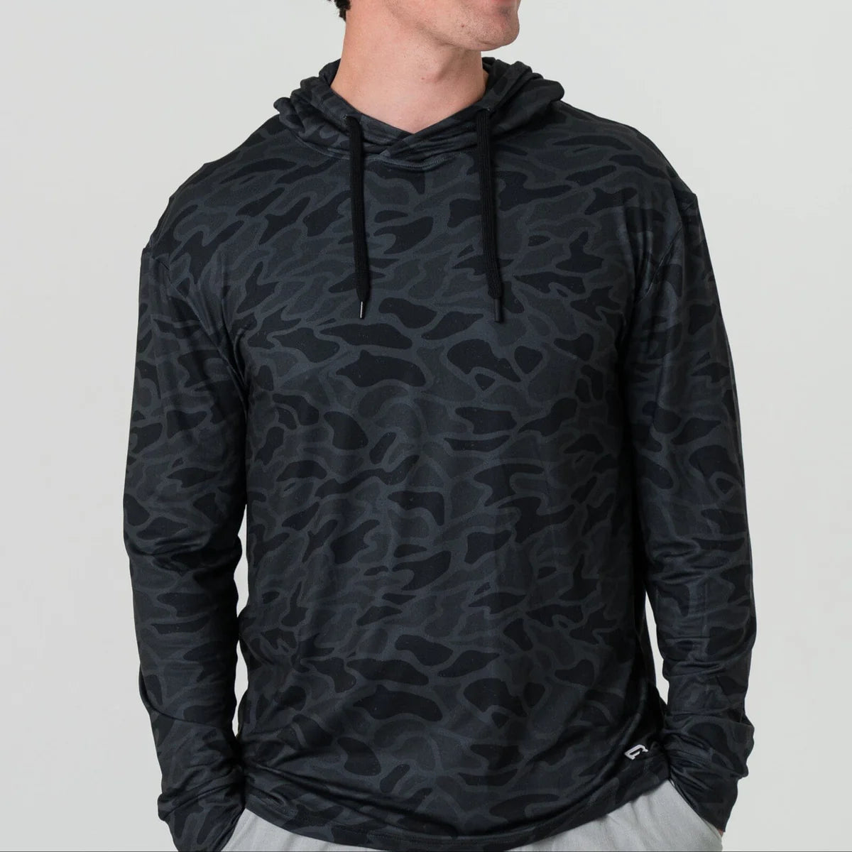Burlebo Performance Hoodie in Black Camo