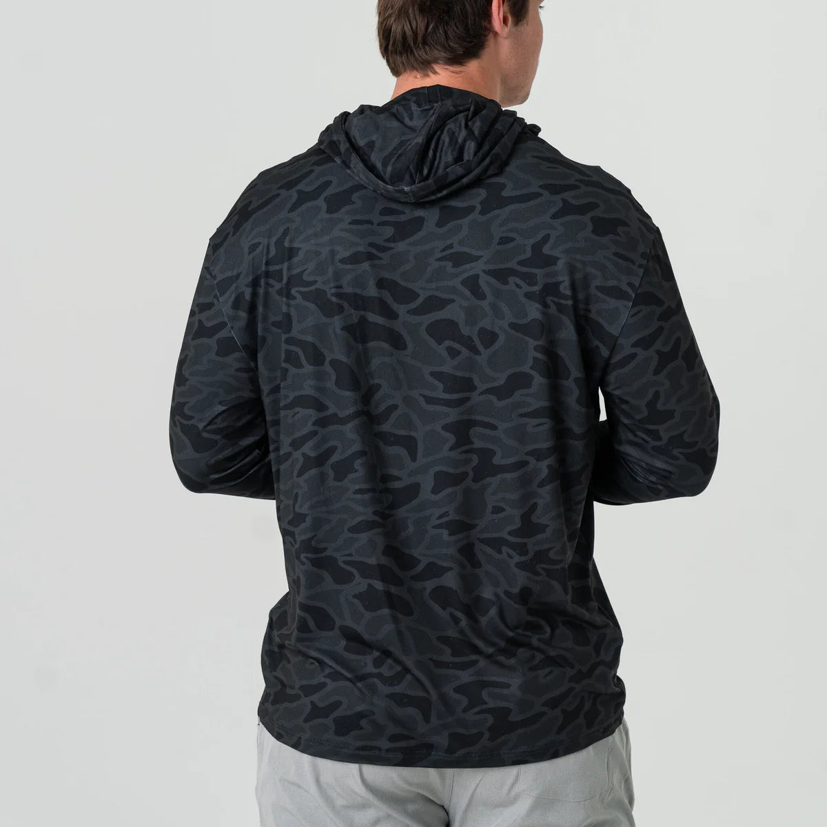 Burlebo Performance Hoodie in Black Camo