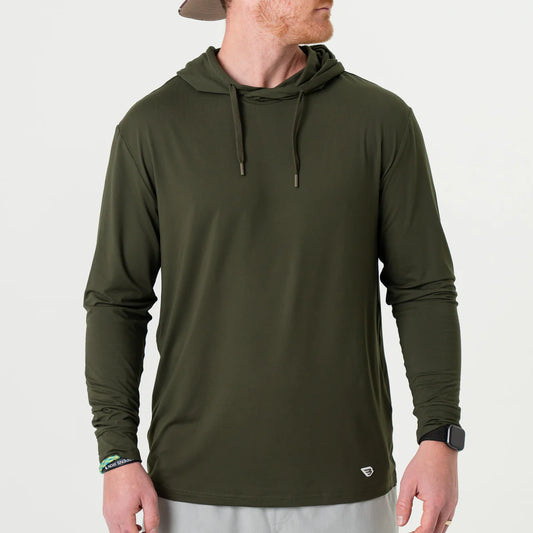 Burlebo Performance Hoodie in Mallard Green