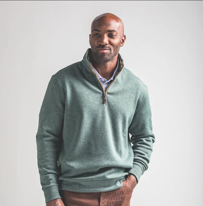 Onward Reserve | Frost Fleece Pullover in Dark Forest
