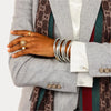 BuDha Girl | Silver All Weather Bangles (Set of 6)