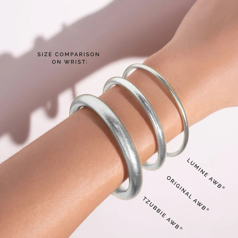 BuDhaGirl | Silver Lumine All Weather Bangles (Set of 6)