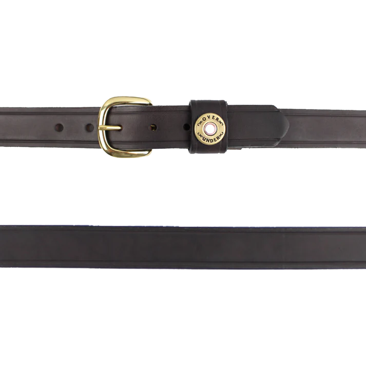 Over Under I Single Shot Leather Belt in Brown