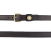 Over Under I Single Shot Leather Belt in Brown