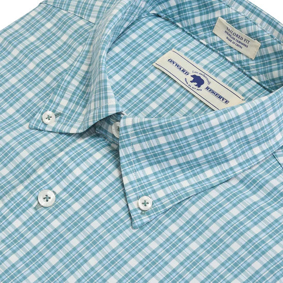 Onward Reserve | Ruskin Tailored Fit Performance Shirt in Surf