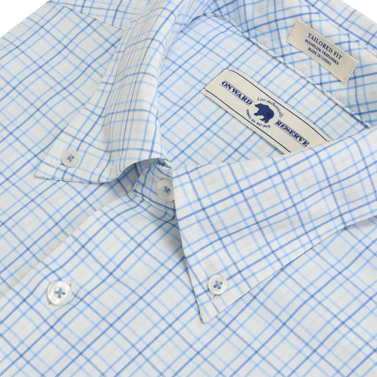 Onward Reserve | Seacrest Tailored Fit Performance Shirt in Silver Birch