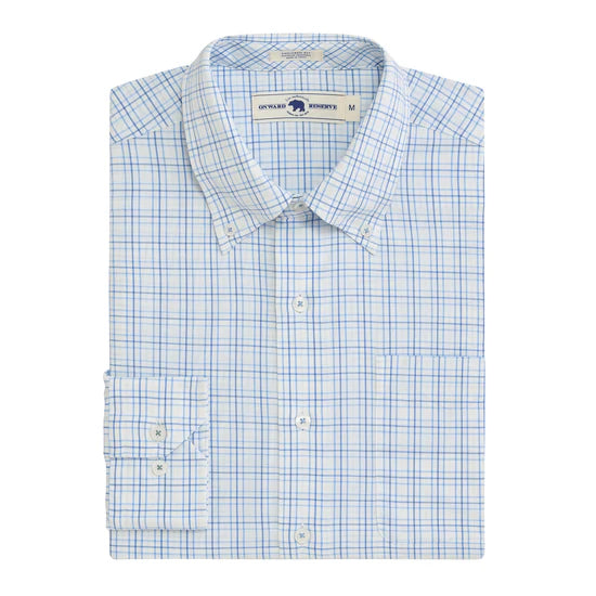 Onward Reserve | Seacrest Tailored Fit Performance Shirt in Silver Birch