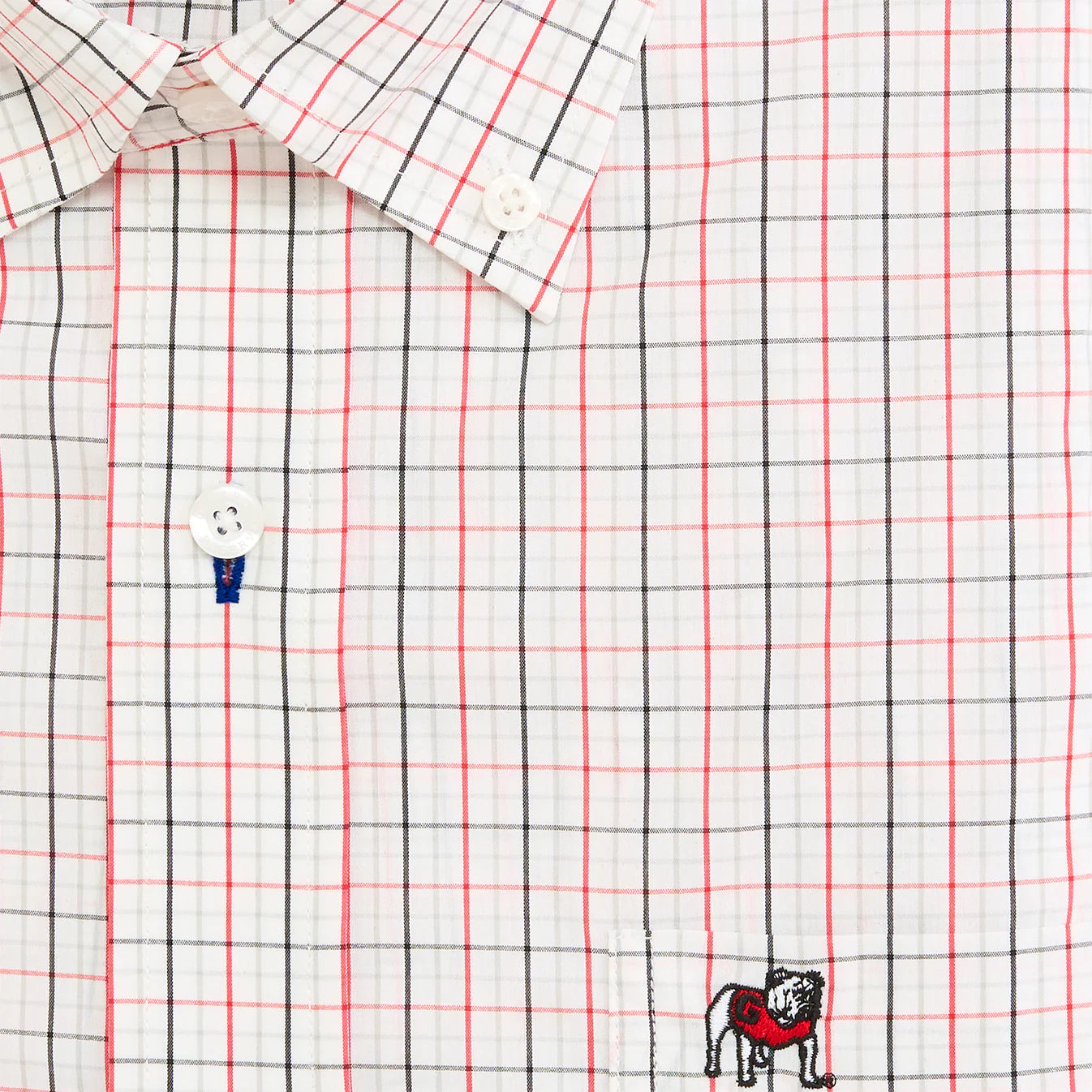 Onward Reserve Standing Bulldog Tattersall Classic Fit Quad Woven - Red