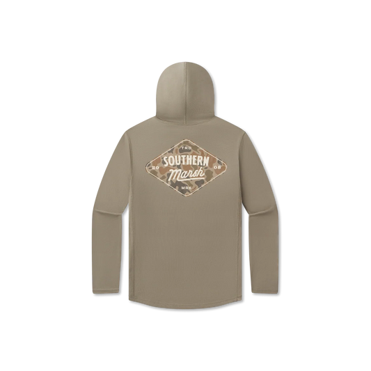 Southern Marsh | Youth Classic Hoodie - Diamond Logo in Stonewall Olive