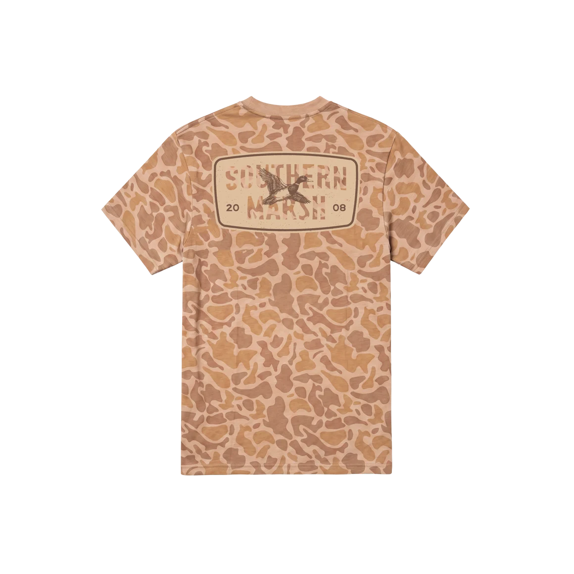 Southern Marsh | Youth SEAWASH Originals - Branding - 08 Duck T-Shirt in Camo Camel