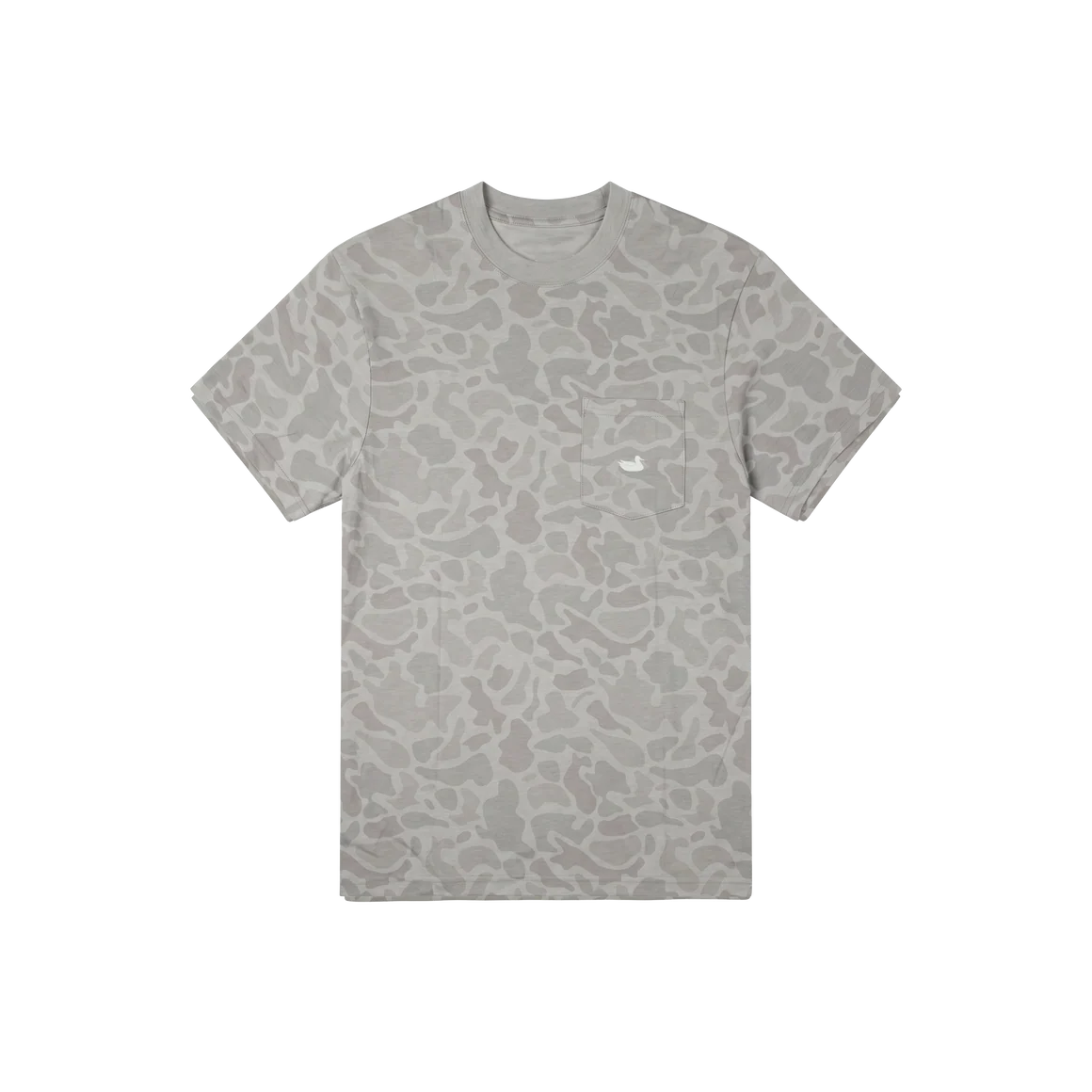 Southern Marsh | Youth SEAWASH Originals - Branding - 08 Duck T-Shirt in Camo Light Gray