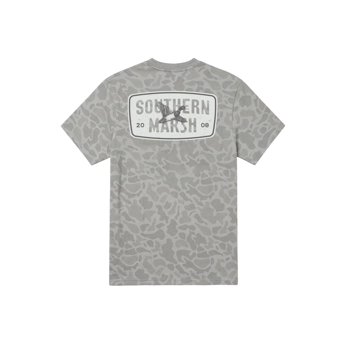 Southern Marsh | Youth SEAWASH Originals - Branding - 08 Duck T-Shirt in Camo Light Gray