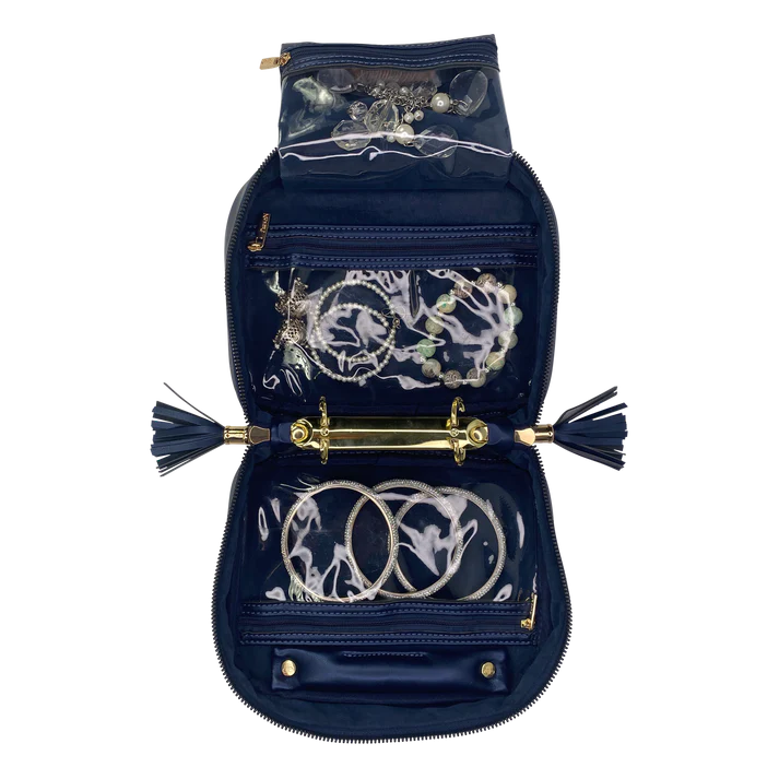 PurseN Trinity Jewelry Case - Greek Navy