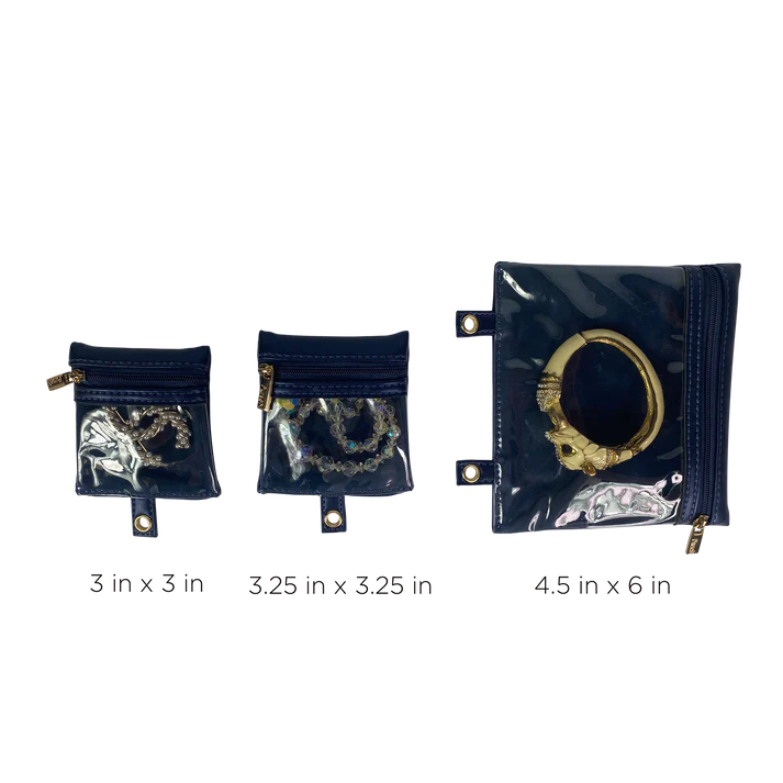 PurseN Trinity Jewelry Case - Greek Navy