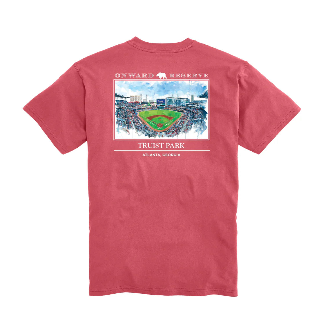 Onward Reserve Lewis Truist Park Tee- Washed Red