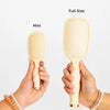 Teleties | Mini Detangler Hair Brush for Medium Hair in Tan