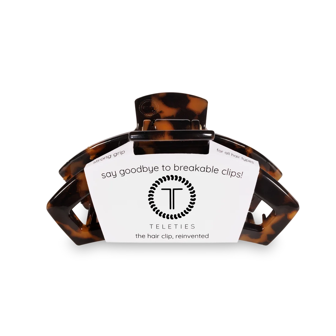 Teleties | Open Tortoise Medium Hair Clip