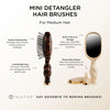 Teleties | Mini Detangler Hair Brush for Medium Hair in Tan