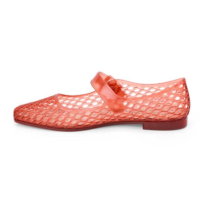 Matisse I Vicky Mary Jane Jelly Flat in Red