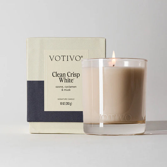 Votivo | Clean Crisp White 10 oz. Signature Candle