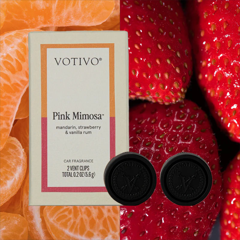 Votivo | Pink Mimosa Car Fragrance (2 Pack)
