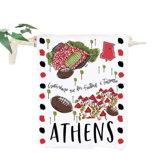 Athens, GA Multi Sport Tea Towel