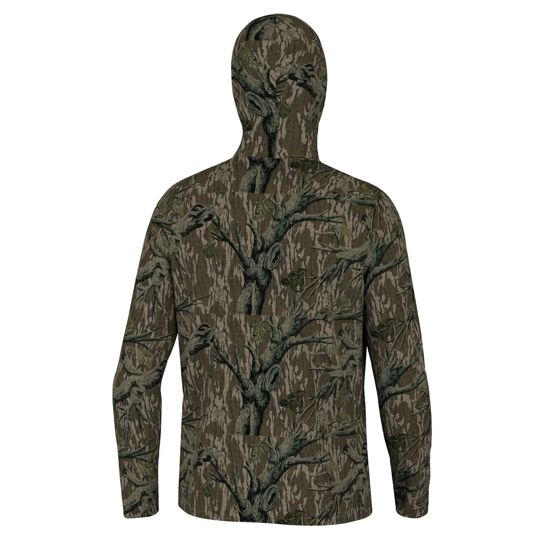 Local Boy Waffle Half Zip Hoodie in Tree Stand