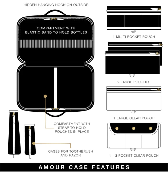 PurseN Amour Travel Case - Timeless Quilted