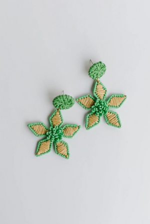 Paige Earrings in Pine