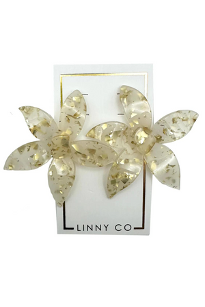 Annie Earrings in Gold Confetti