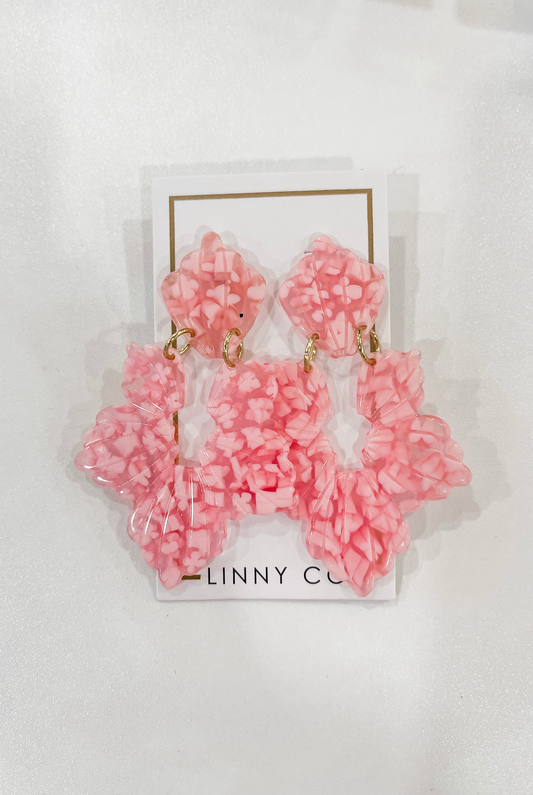 Michelle Earrings in Pink Taffy