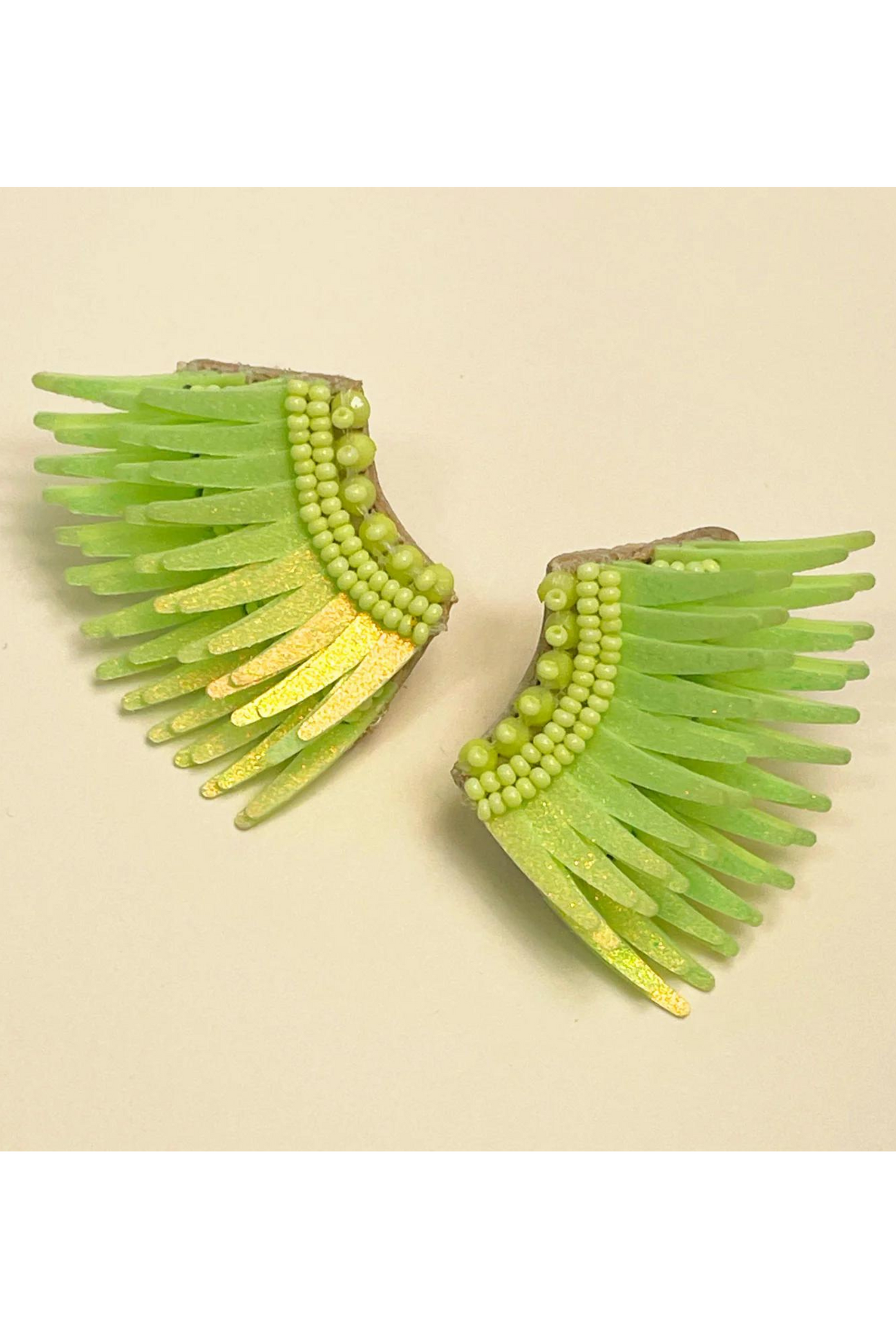 Mignonne Gavigan Mini Madeline Earrings in Lime Yellow