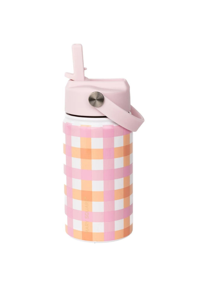 Mary Square Kid's Stainless Bottle in Pretty in Plaid