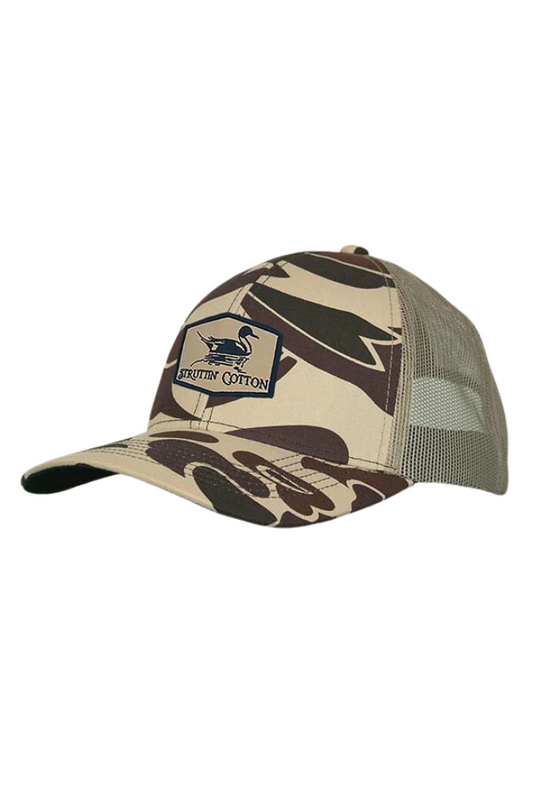 Struttin Cotton Pintail Patch Hat in Standout Camo