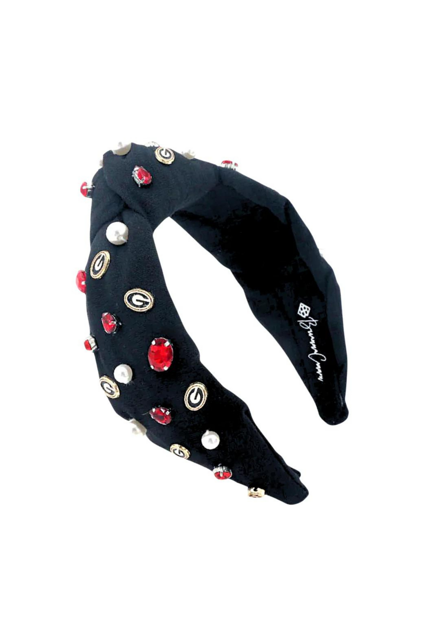 Brianna Cannon Georgia Black Logo Headband