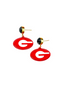 Brianna Cannon Georgia Red Mini Power G Earrings