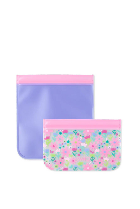 Flower Power Reusable Storage Baggies (Set of 4)