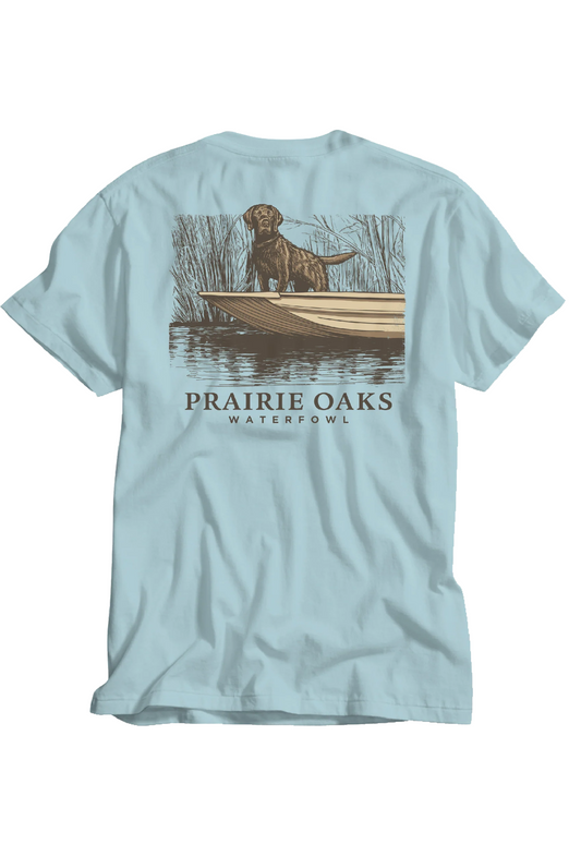 Praire Oaks Co-Captain T-Shirt in Aqua