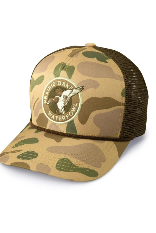 Prairie Oaks Vintage Camo Trucker Hat