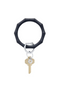 Oventure Silicone Key Ring in Back in Black Bamboo