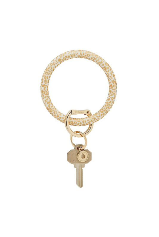 Oventure Key Ring in Gold Rush Cheetah