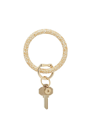 Oventure Key Ring in Gold Rush Cheetah