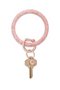 Oventure Key Ring in Rose Gold Confetti