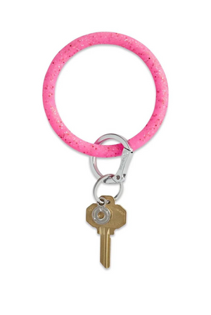 Oventure Key Ring in Tickled Pink Confetti