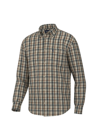 Local Boy Scott Dress Shirt in Beige/Navy/Rust