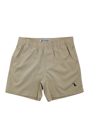 Local Boy Youth Volley Shorts in Khaki