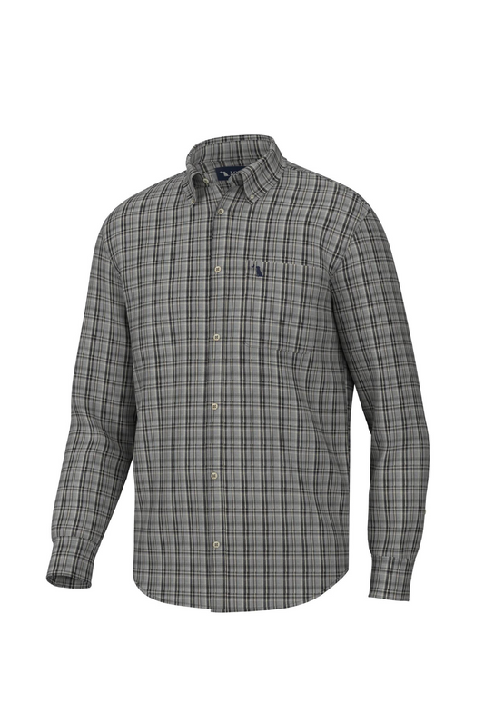 Local Boy Youth Scott Dress Shirt in Slate/Navy/Khaki