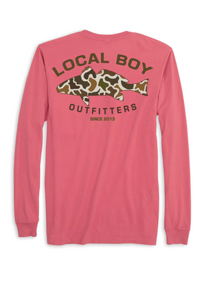 Local Boy Youth Vintage Redfish Long Sleeve T-Shirt